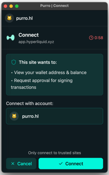 Purro Extension - Security Settings